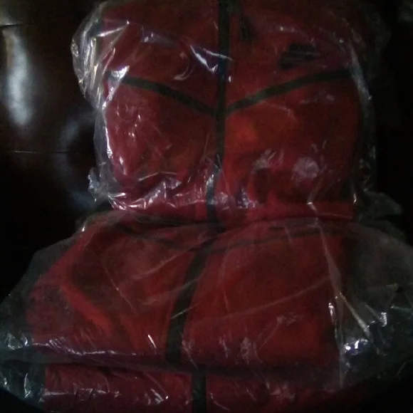 Nike Burgundy and Black Sweatsuit